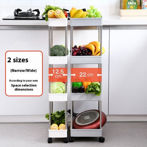 Maximize Your Kitchen Space with the Kitchen Side Gap Storage Rack