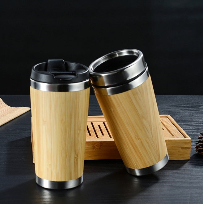 Bamboo Reusable Coffee Cup Eco Friendly Drinkware