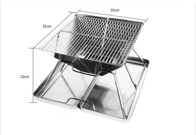 Outdoor Barbecue Portable Foldable Medium Grill