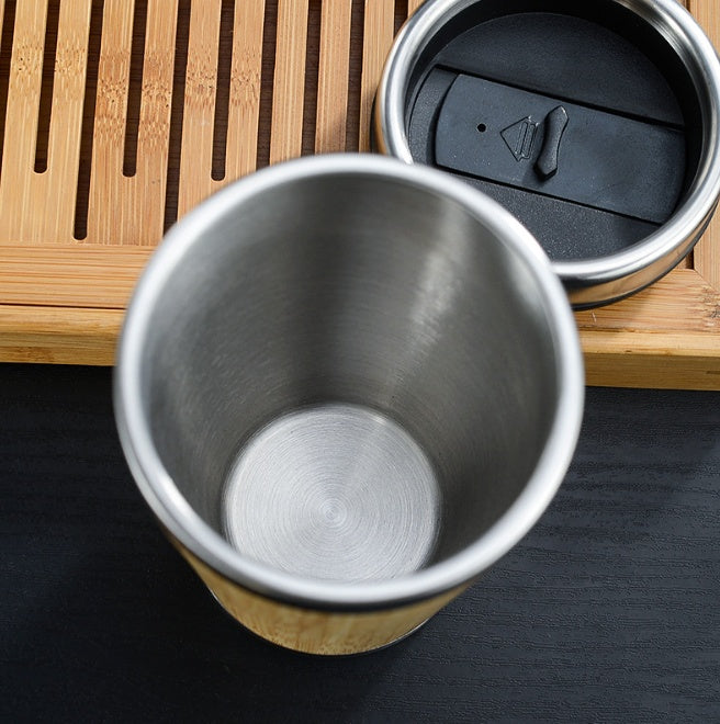 Bamboo Reusable Coffee Cup Eco Friendly Drinkware