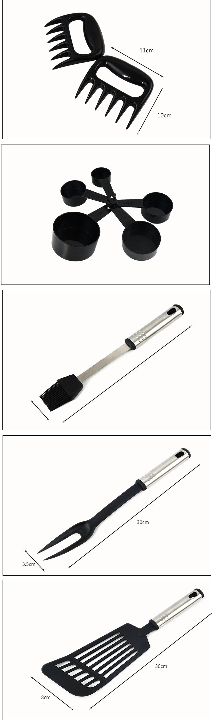 Non-Stick Spatula And Spoon Nylon Kitchen Utensils