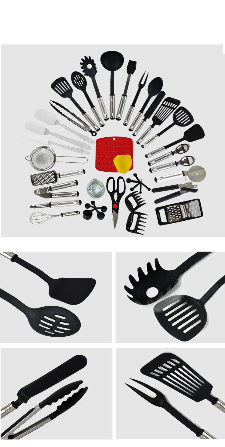 Non-Stick Spatula And Spoon Nylon Kitchen Utensils