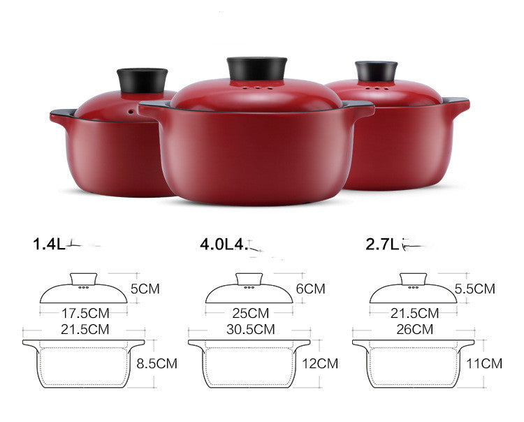 China Red Ceramic Pot