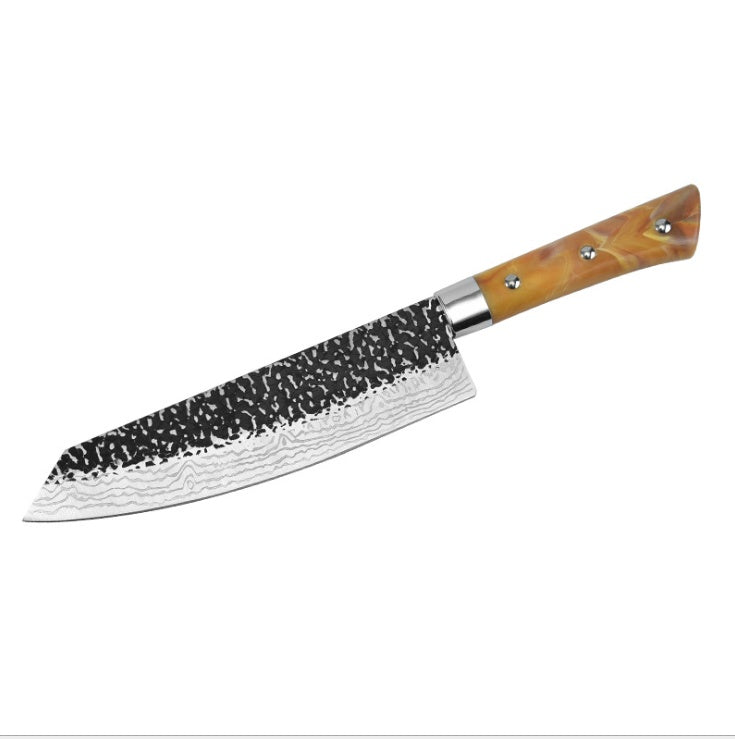 Stainless Chef's Marbled Handle Meat Slicing Knife