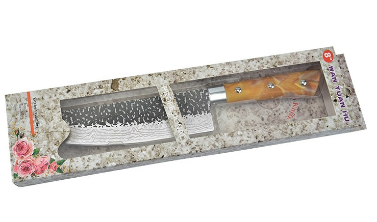 Stainless Chef's Marbled Handle Meat Slicing Knife