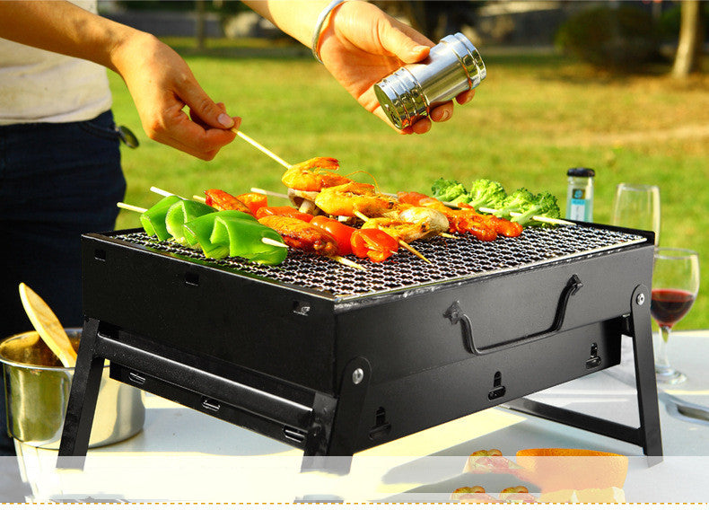 Large Outdoor Barbecue Portable Charcoal Grill