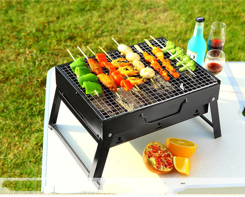 Large Outdoor Barbecue Portable Charcoal Grill