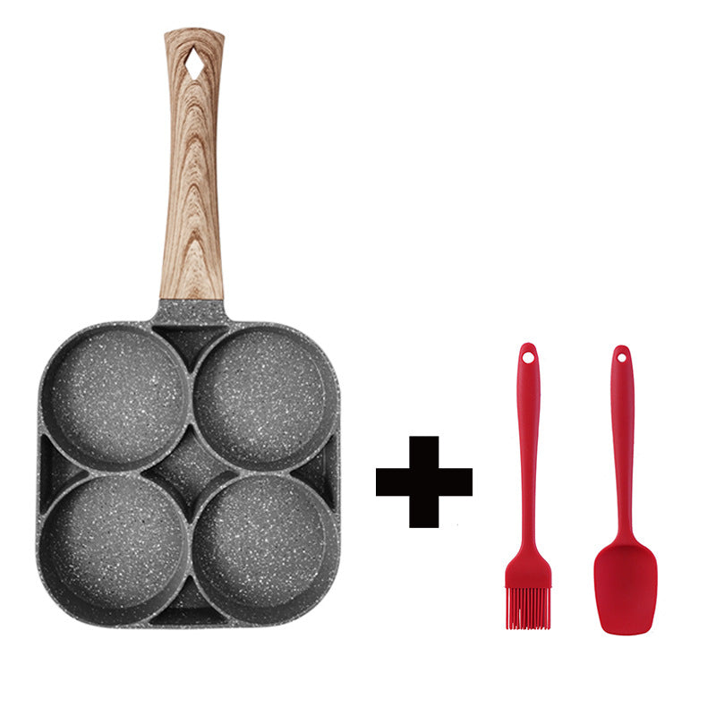 4-Hole Nonstick Multifunction Frying Pan For Eggs Pancakes