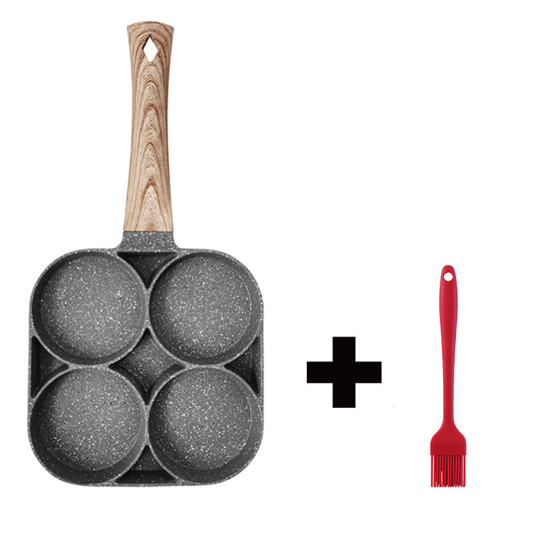 4-Hole Nonstick Multifunction Frying Pan For Eggs Pancakes