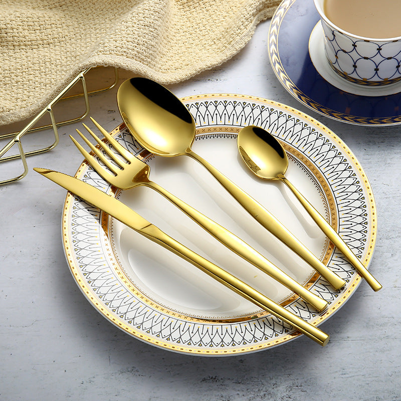 Stainless steel western cutlery food set