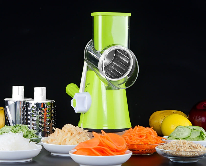 Manual Round Mandoline Slicer Multifunction Vegetable Cutter And Grater