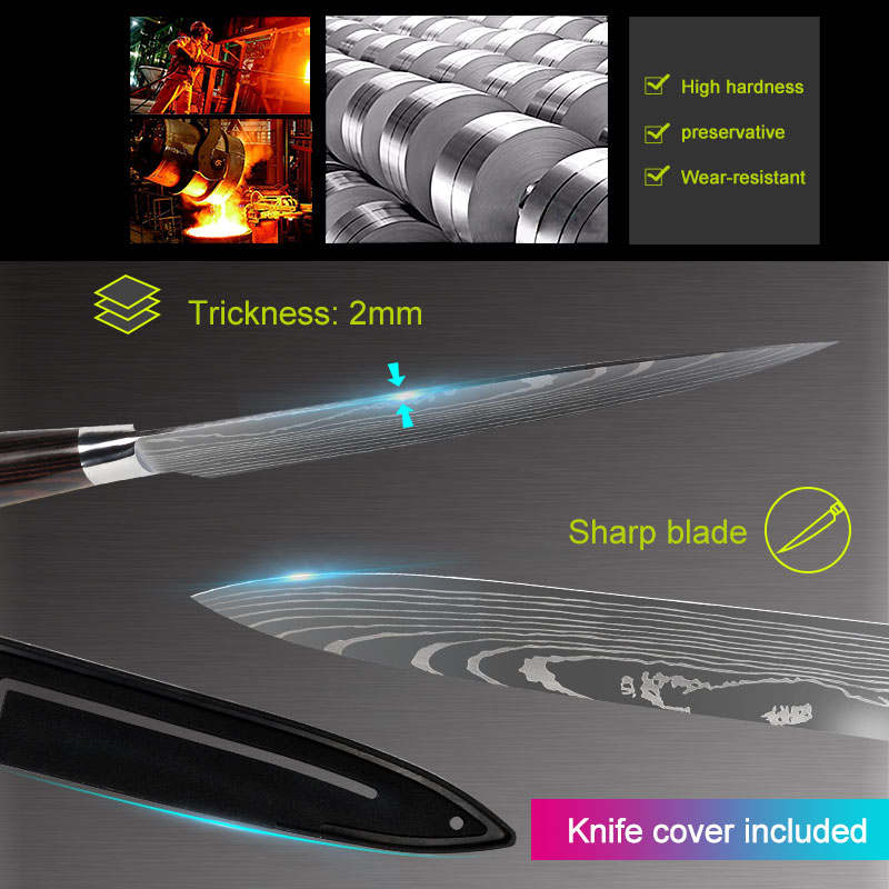 Chef Kitchen Cleaver Slicing Knives