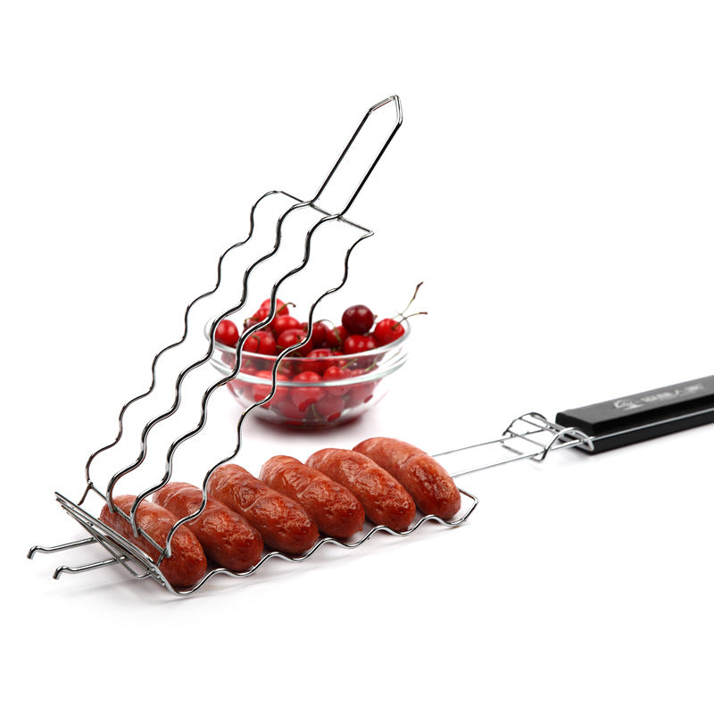 Outdoor BBQ Grill Clip Basket