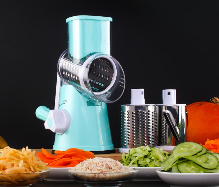 Manual Round Mandoline Slicer Multifunction Vegetable Cutter And Grater
