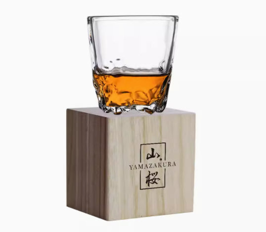 Whiskey Four Square Crystal Glass