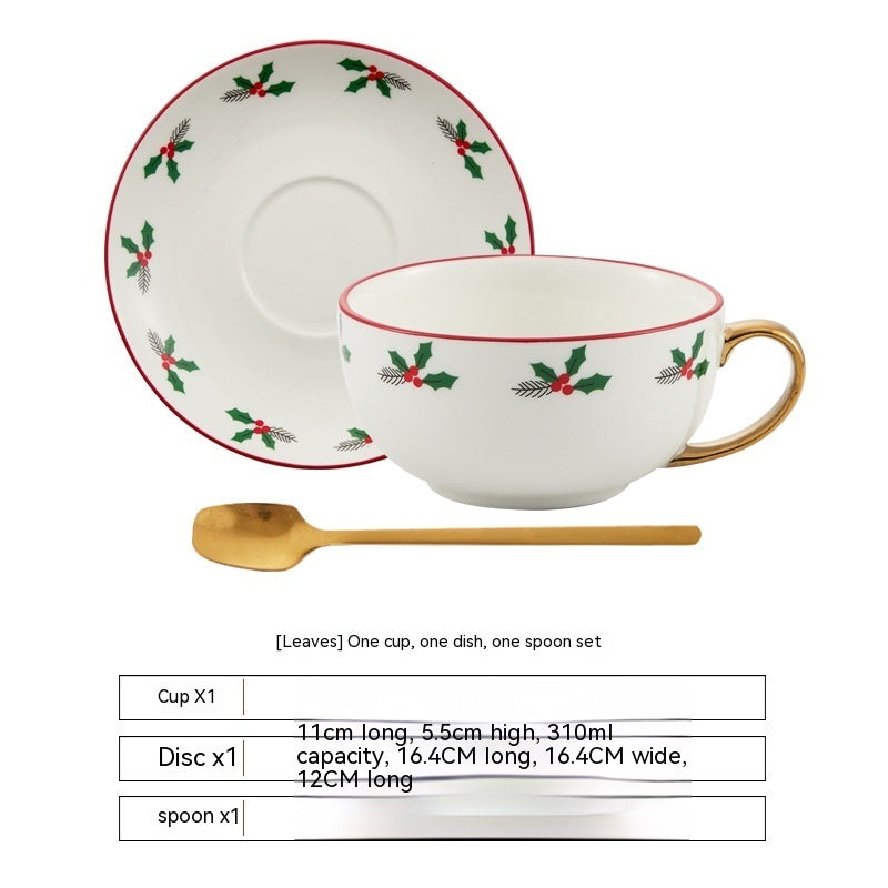 Christmas Ceramic Cup Dish Kitchen Gadgets