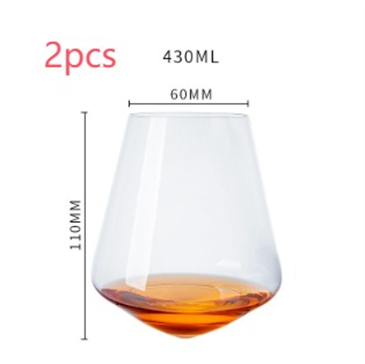 Tumbler Crystal Handmade Wine Glass