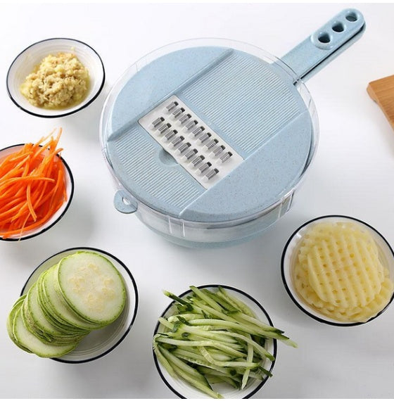 8 In 1 Vegetable Slicer Mandoline With Peeler And Grater