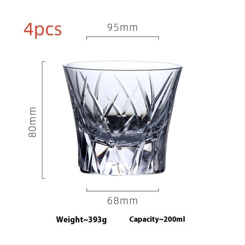 Household Whiskey Crystal Glass