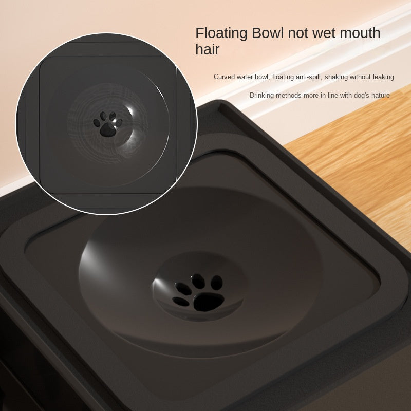 Adjustable Elevated Double Dog Bowls With Stainless Steel Stand