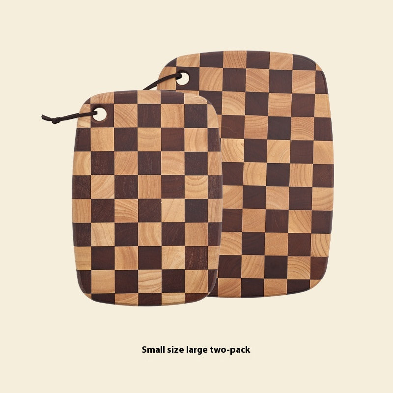 Acacia Mangium Chessboard Grid Cutting Board