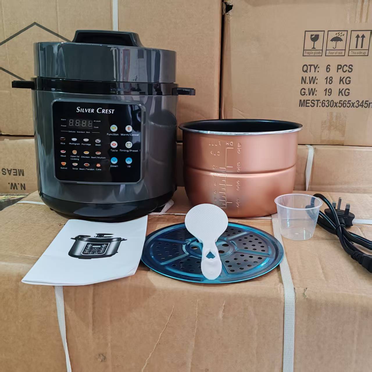 Multifunctional 6L Automatic Electric Pressure Cooker