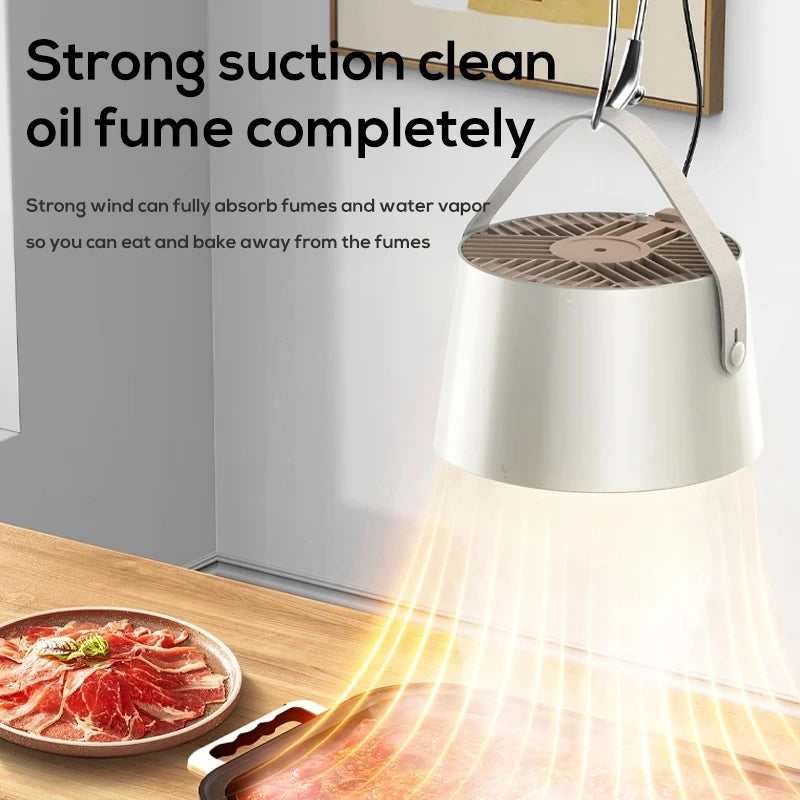 Portable Desktop Exhaust Fan USB Rechargeable Kitchen Hood