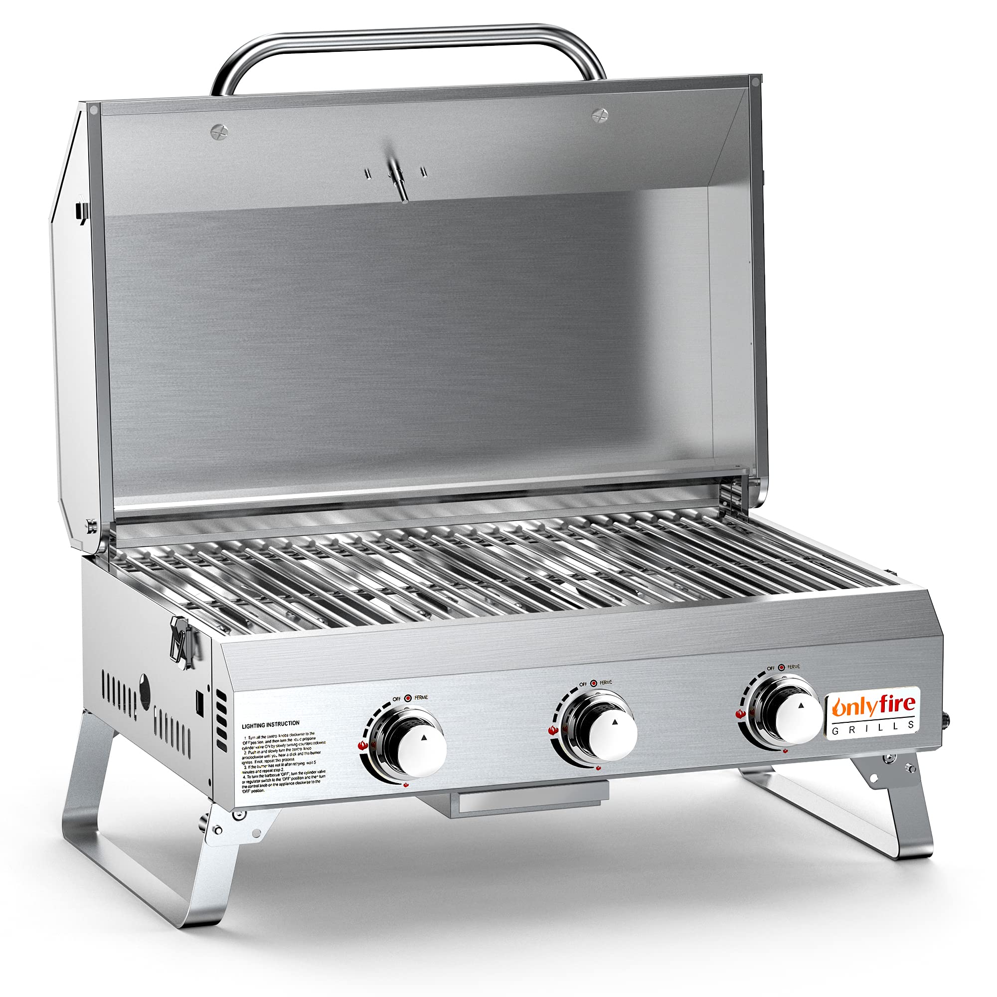Gas Barbecue Grill With 3 Burners