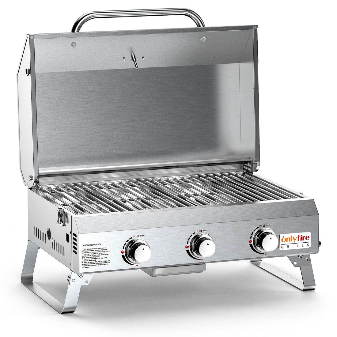 Gas Barbecue Grill With 3 Burners