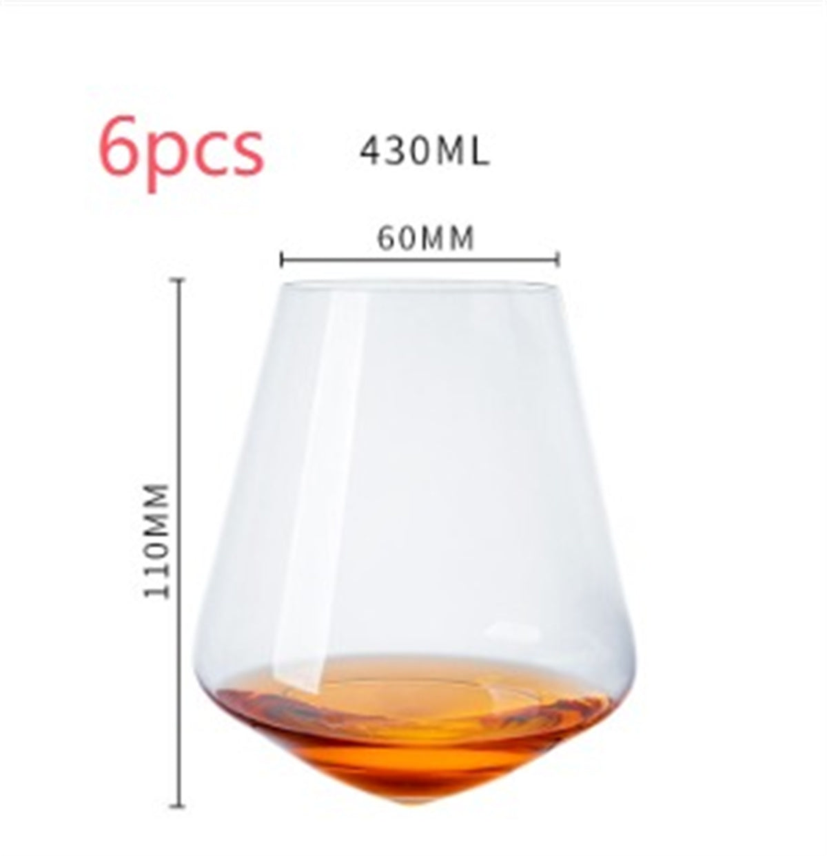Tumbler Crystal Handmade Wine Glass
