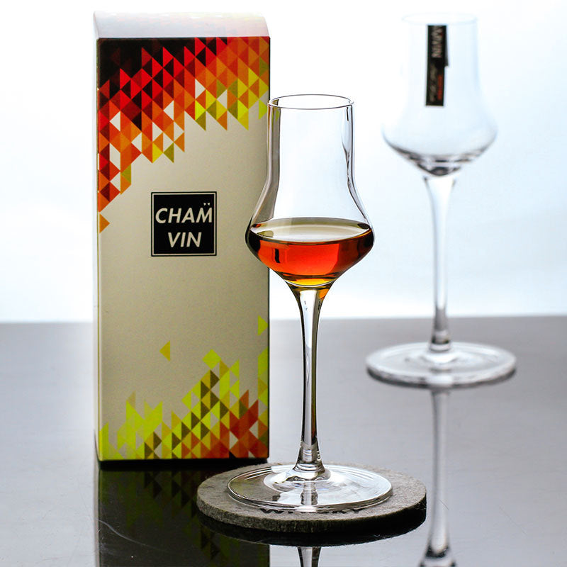 Small Whiskey Tall Crystal Glass