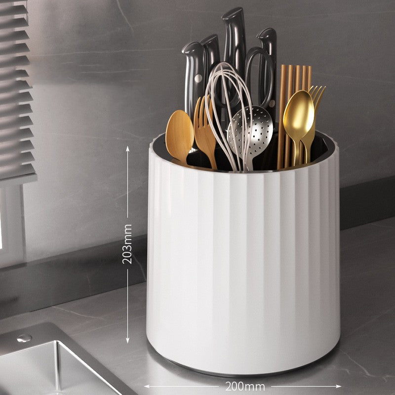 Rotary Kitchen Knife Storage Rack Tool