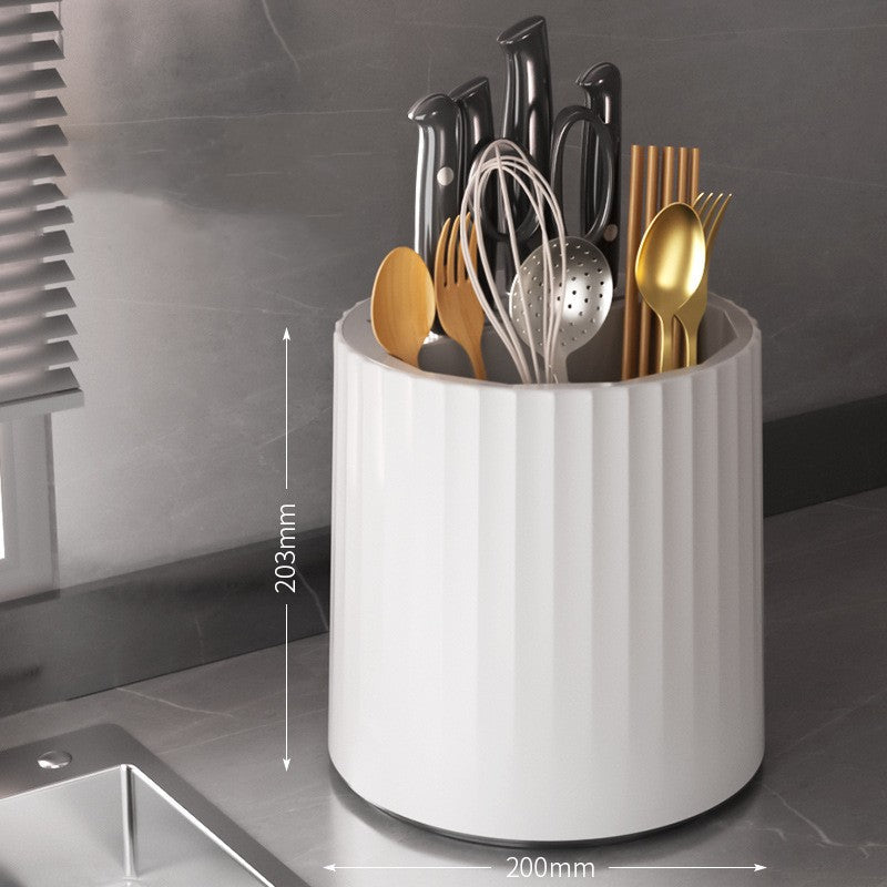 Rotary Kitchen Knife Storage Rack Tool