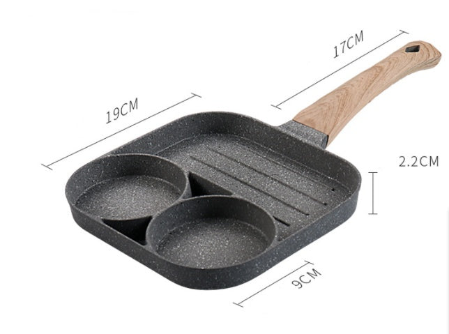 4-Hole Nonstick Multifunction Frying Pan For Eggs Pancakes