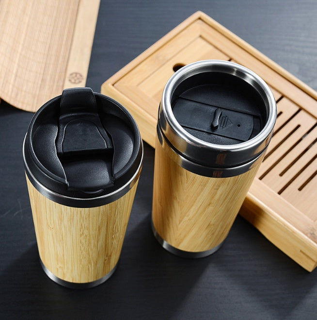 Bamboo Reusable Coffee Cup Eco Friendly Drinkware