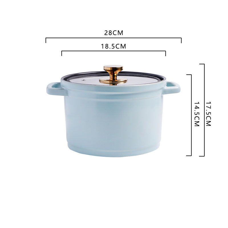 Nordic Ceramic Large-capacity Stock Pot