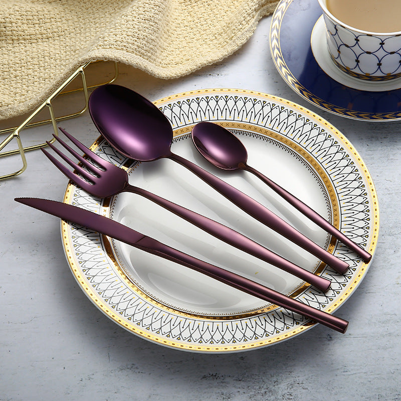 Stainless steel western cutlery food set