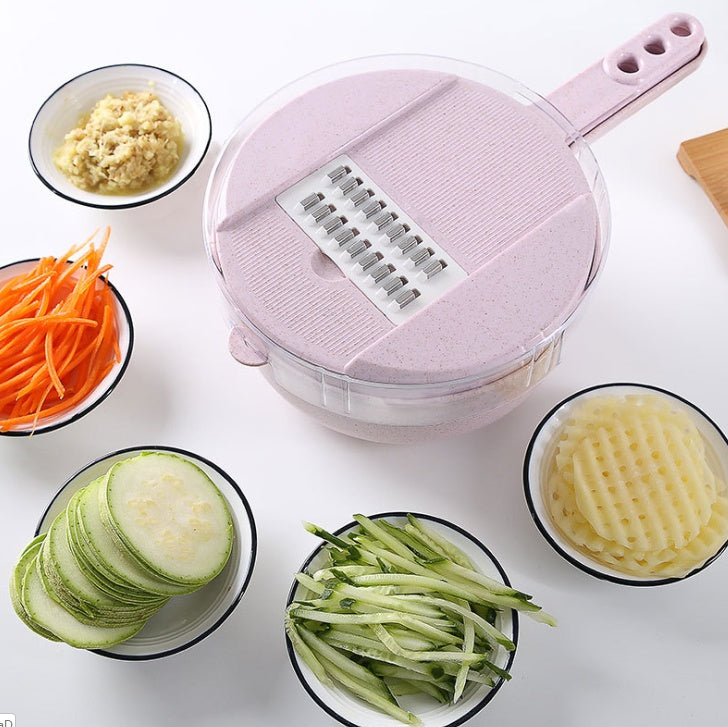 8 In 1 Vegetable Slicer Mandoline With Peeler And Grater