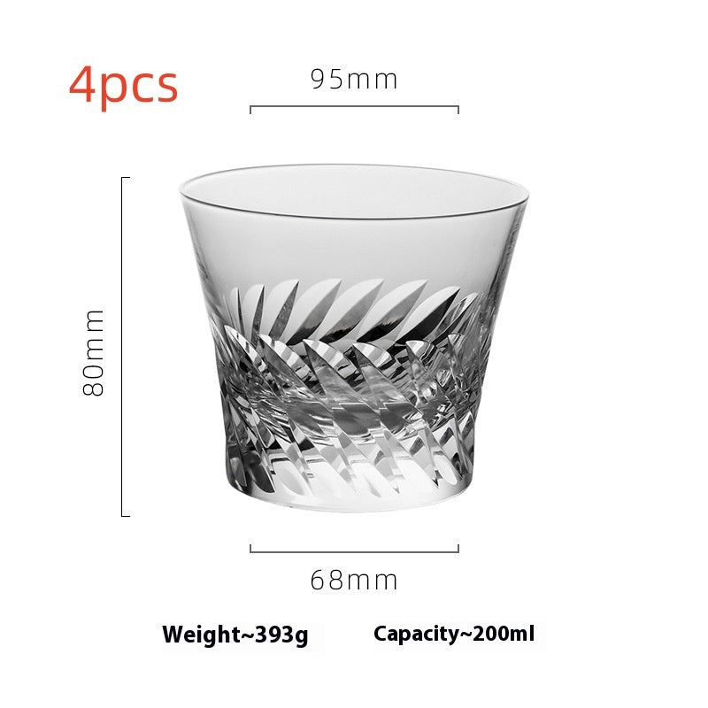 Household Whiskey Crystal Glass