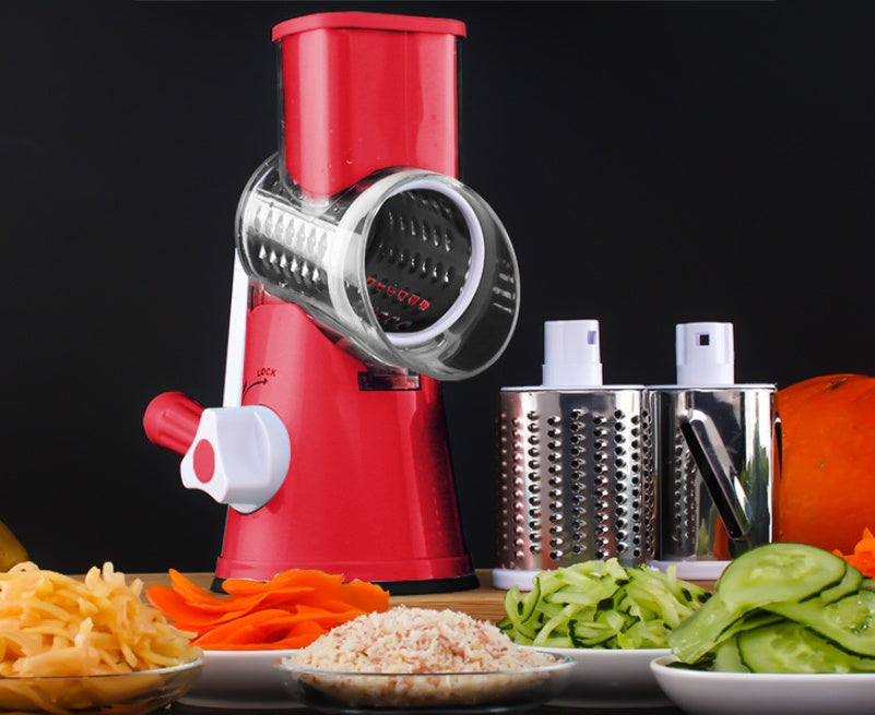 Manual Round Mandoline Slicer Multifunction Vegetable Cutter And Grater