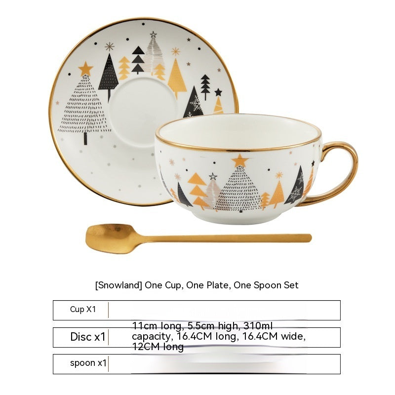 Christmas Ceramic Cup Dish Kitchen Gadgets