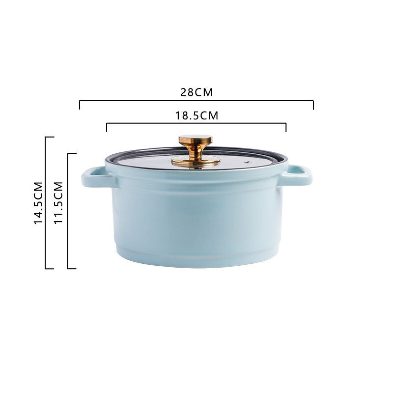 Nordic Ceramic Large-capacity Stock Pot