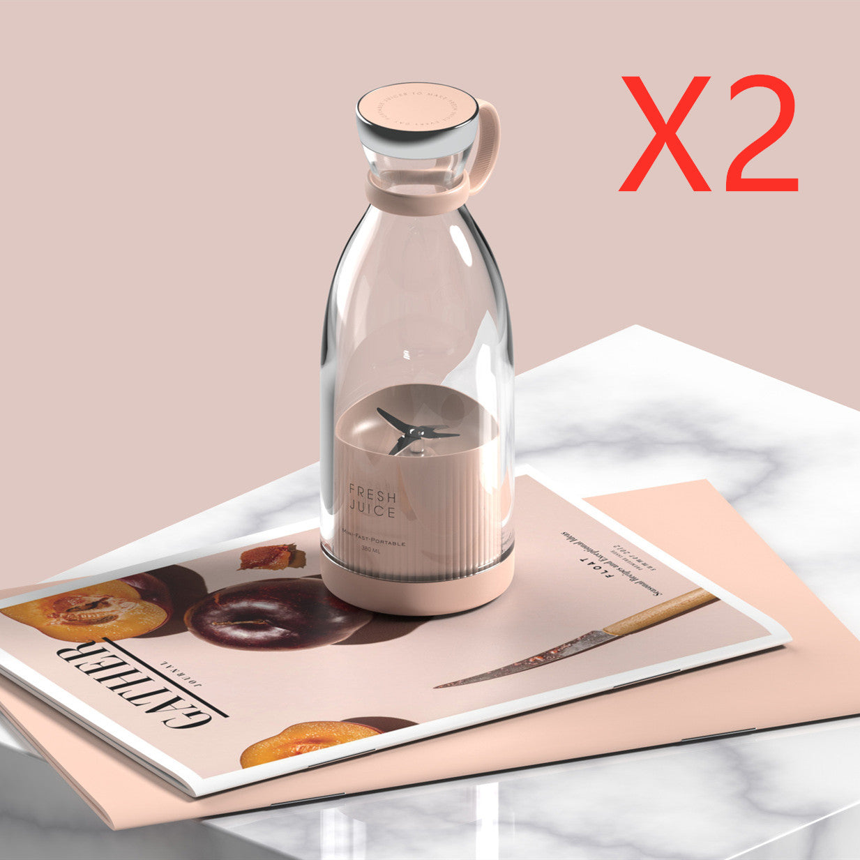 350ML Portable Electric USB Rechargeable Juicer Blender Cup
