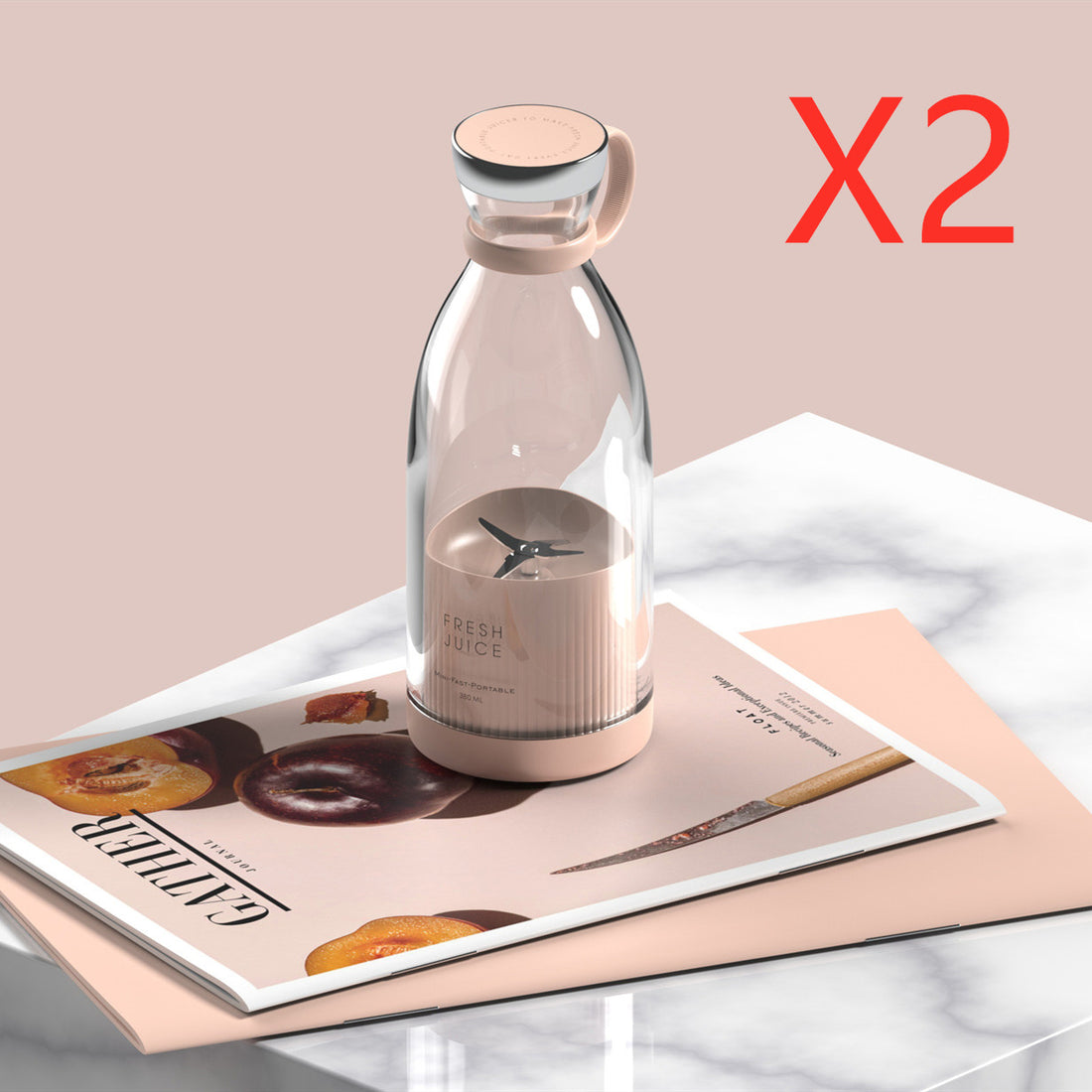 350ML Portable Electric USB Rechargeable Juicer Blender Cup