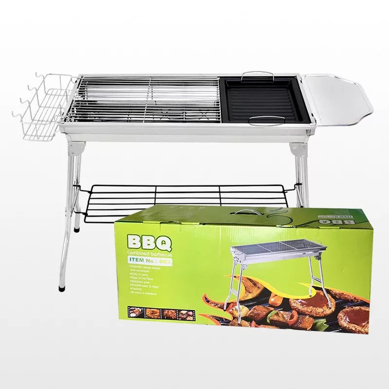 Foldable Outdoor Stainless Steel Barbecue Grill