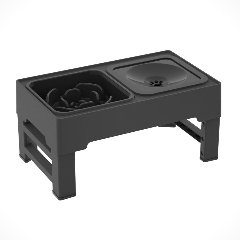 Adjustable Elevated Double Dog Bowls With Stainless Steel Stand