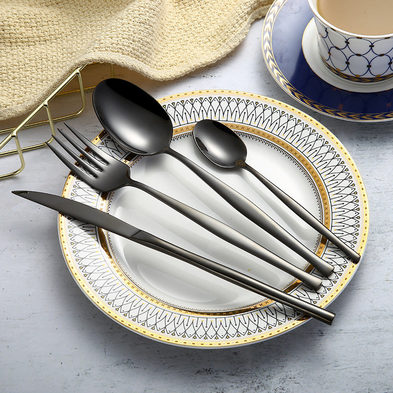 Stainless steel western cutlery food set