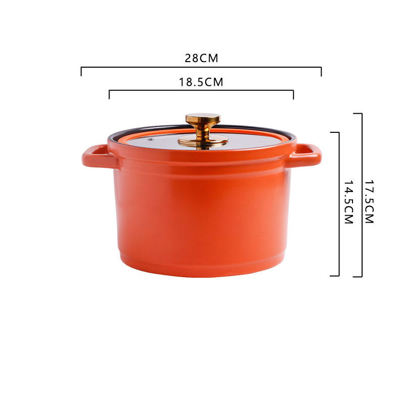 Nordic Ceramic Large-capacity Stock Pot