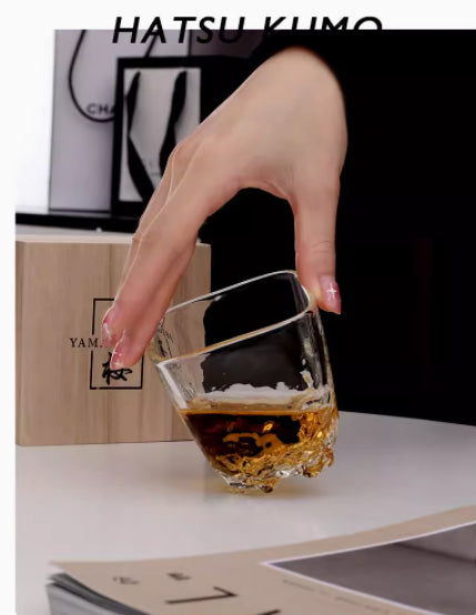 Whiskey Four Square Crystal Glass