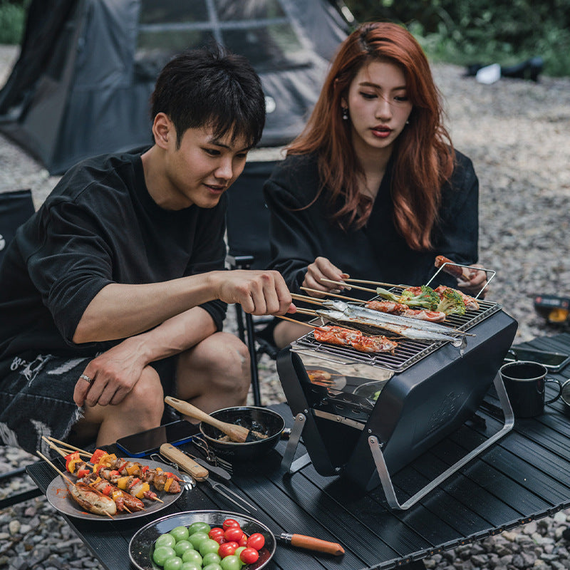 Outdoor Barbecue Household Small Folding Grill